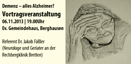 Demenz - alles Alzheimer Vortragsveranstaltung